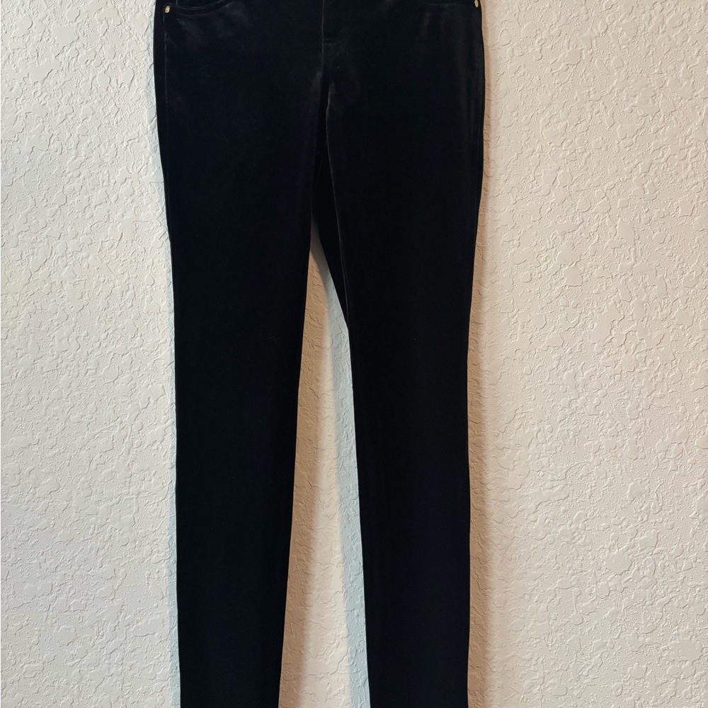 INC International Concepts Classic Black Women's velvet pants